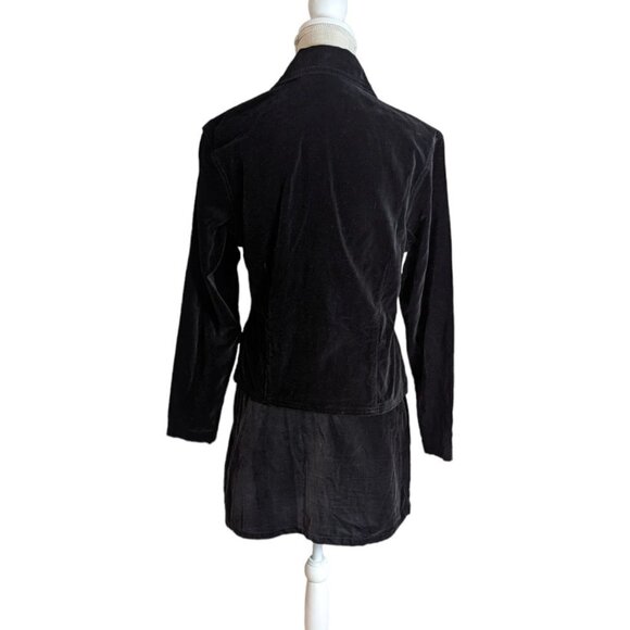 💖 Host Pick 💖 🎉🎉 VTG 90s Black Velvet Jacket & Mini Skirt Set - Picture 4 of 11